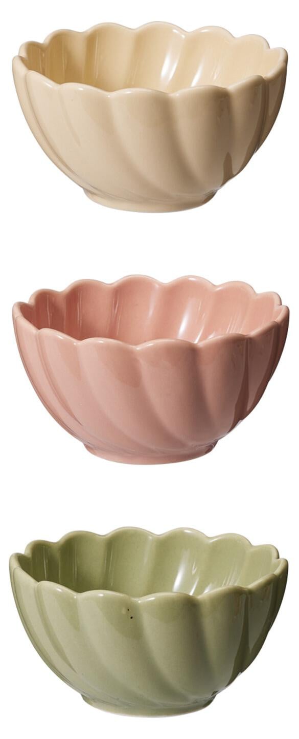 EH Excellent Houseware Drie bloemenbekers 150 ml