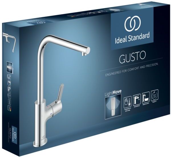 Ideal Standard Küchenarmatur BD418AA chrom, mit Rohrauslauf