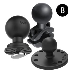 RAM Mounts Clamp Base w/Ball (RAM-B-247U-3)