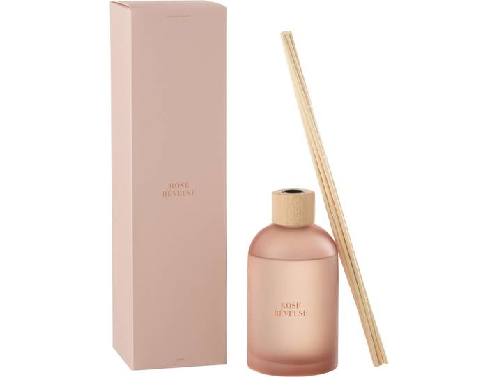 J-Line geurstokjes Accords Essentiels - Rose Rêveuse - roze - 550 ml