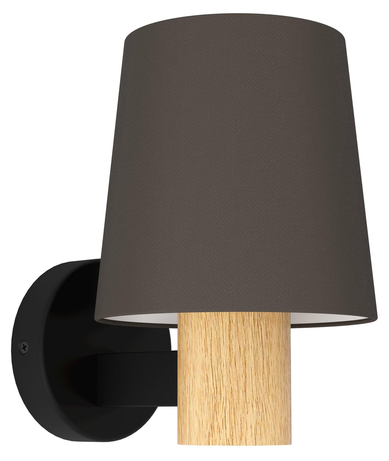 Eglo 43783 EDALE E27 Wandlamp in zwart en bruin