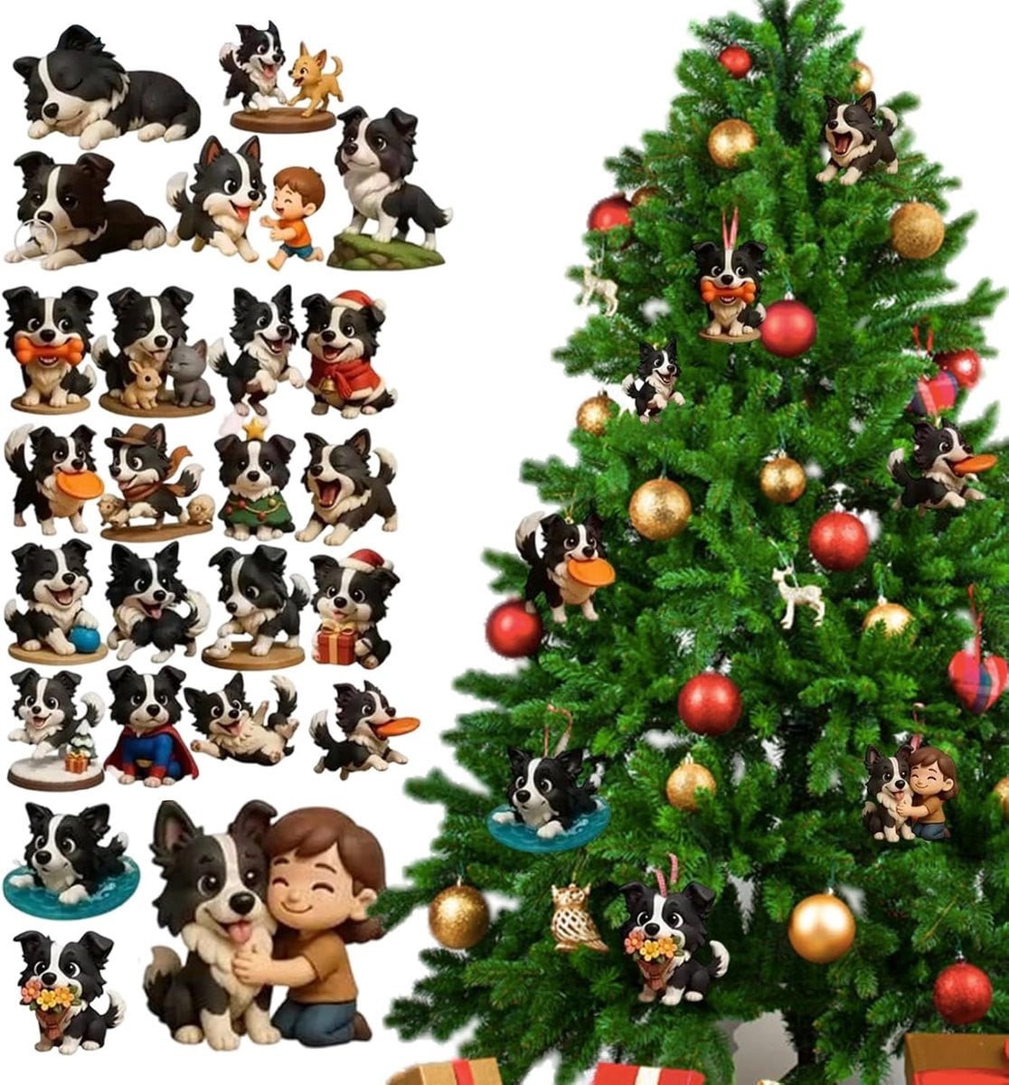 Kerstkalender voor honden met 24 dagen ontdekking - Multicolor - 26 x 18 cm