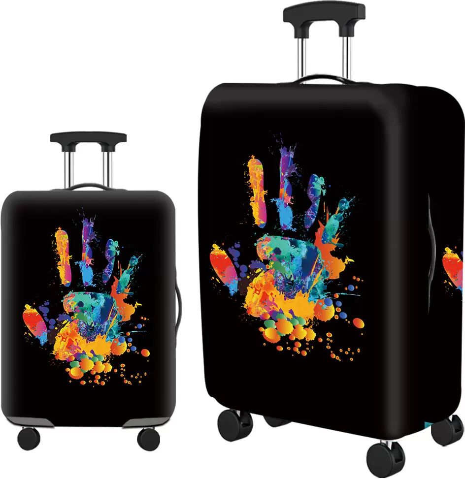 INF Housse de protection pour valise en polyester épais M Multicolore 1