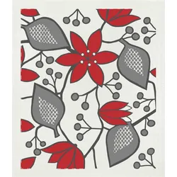 Born In Sweden Geschirrtuch Helleborus Red 20 x 18 cm