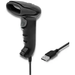 Qoltec 50868 Barcode scanner 1D 2D Juodas, Barcode Scanner, Schwarz