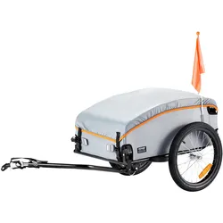 VEVOR Fahrradanhänger 45 kg, Lastenanhänger 1350 x 630 x 525 mm, Transportanhänger, faltbarer Fahrrad Lastenanhänger kompakter Stauraum mit Universalkupplung, zum Einkaufen, Campen & Picknicken