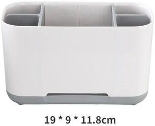 Inspired Living Wall Mounted Electric Toothbrush Holder & Toothpaste Holder Set Detachable Bathroom Storage Rack Organizer l