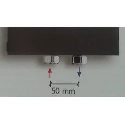 Aufpreis für Mittelanschluss (Nabenabstand 50 mm) zu Caleido Designheizkörper