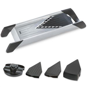 Gefu Gemüseschneider Julienne Violino, Hobel mit 3 auswechselbaren Edelstahlklingen