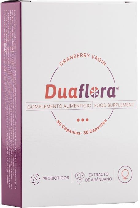 DUAFLORA Cranberry Probiótico Vaginal 30 Caps