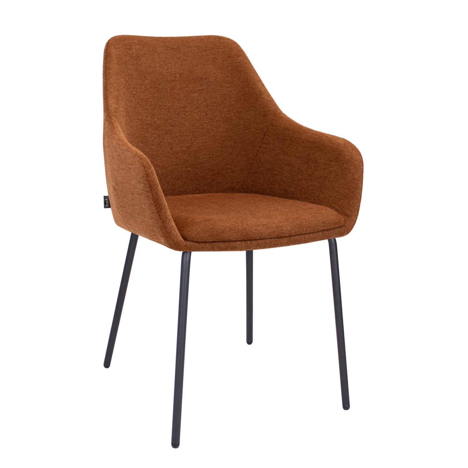 Kick Collection eetkamerstoel Guus - Terracotta - Gestructureerde stof