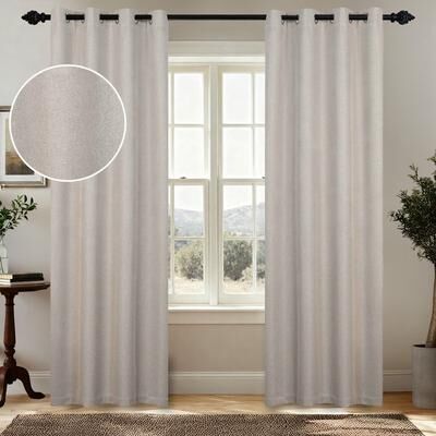 Superior Nyan 100% Blackout Grommet Curtains, Set of 2 Panels