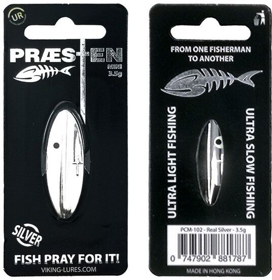 OG Lures Præsten Plated Mini-Real Silver