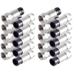 Shiverpeaks BS15-300314 F-Stecker Kompression Anschlüsse: F-Stecker Kabel-Durchmesser: 7 mm 10 St.