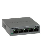 Netgear Switch 5-Port Gigabit unmanaged für SMB Metallgehäuse Desktop lüfterlos 1 Gbps Ethernet Unmanaged (GS305-300PES)