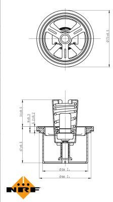 Nrf Thermostat, Kühlmittel 725020 Für Volvo Iveco Renault