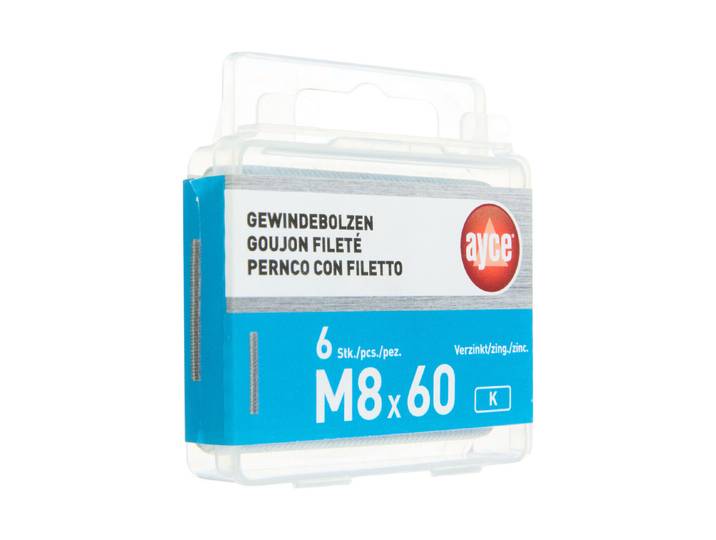 Ayce Gewindebolzen M8 × 60 mm