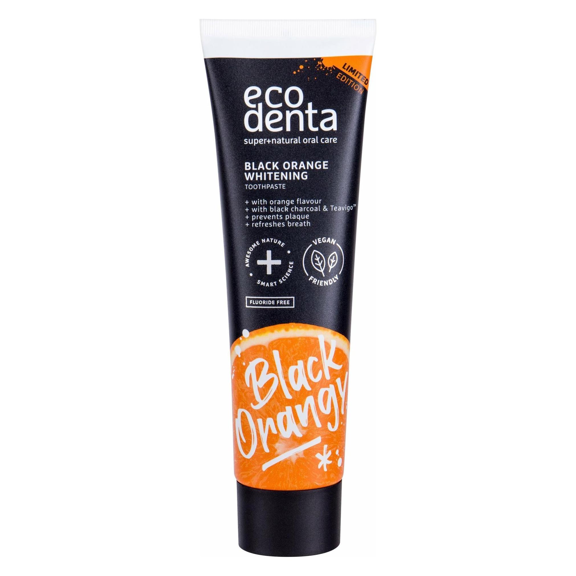 Ecodenta Toothpaste Black Orange Whitening Zubni Pasta Pro Dokonale Bile Zuby S Pomerancovou Prichuti (100 ml) (4770001003367)