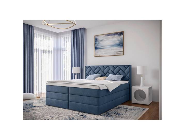 Boxspringbett mit Topper & Bettkasten 160x200 Loreno