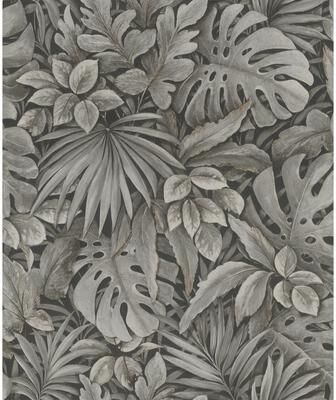 Galerie Wallcoverings Eden Collection Jungle Leaves Vinyl on Non-Woven Matte Wallpaper Roll