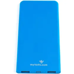 MyVolts MV-U6B - Battery Charger / Power Bank Blue, Powerbank, Blau