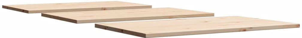 vidaXL Solid Wood Table Top Natural 1.7cm H x 141cm W x 80cm D