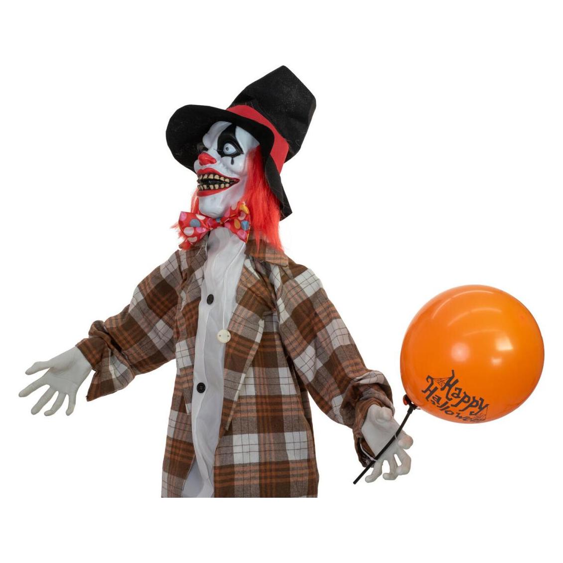 Europalms Halloween Figur Clown Hatty, animiert, 185cm (83316167)