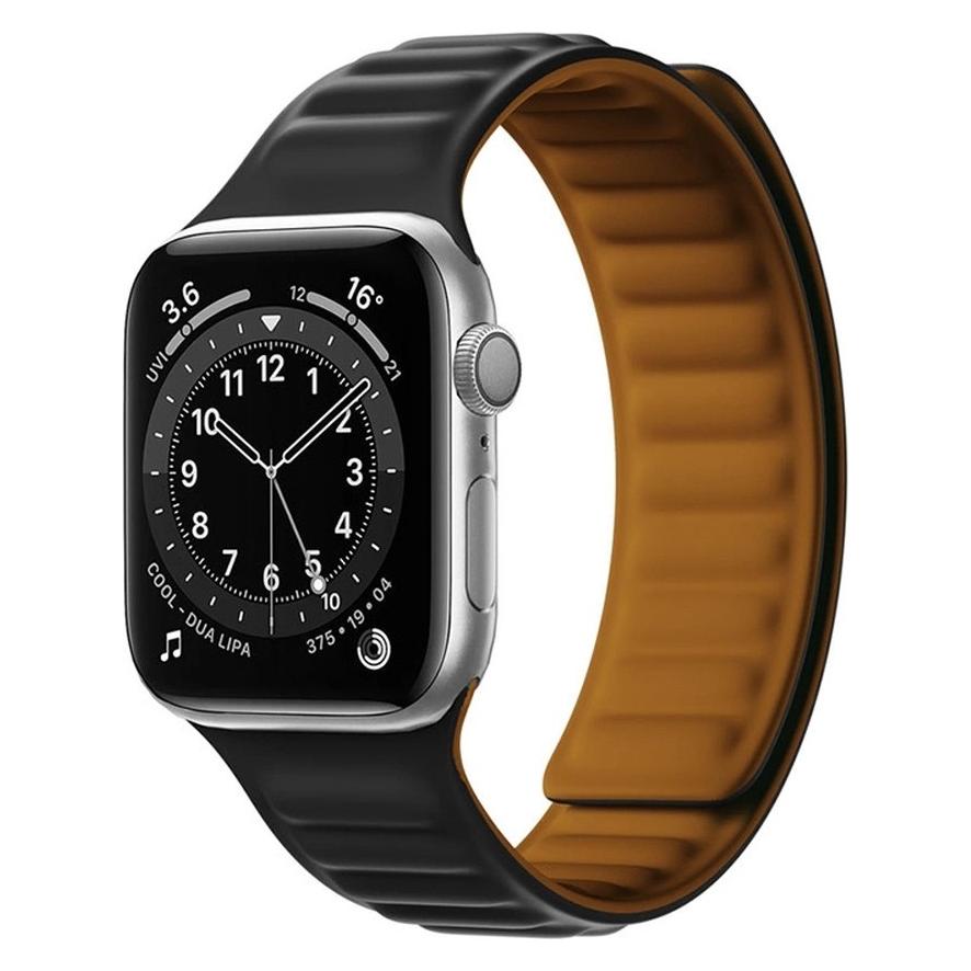 Hurtel Magnetband Armband 7/8 Watch 7 Magnetband Armband Armreif Schwarz (1404978613)