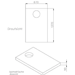 Neuesbad Wannenträger für Hüppe Purano 140x70x2,6 SD22633