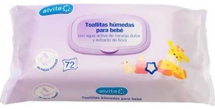 Alvita Toallitas Húmedas para Bebés 72 uds