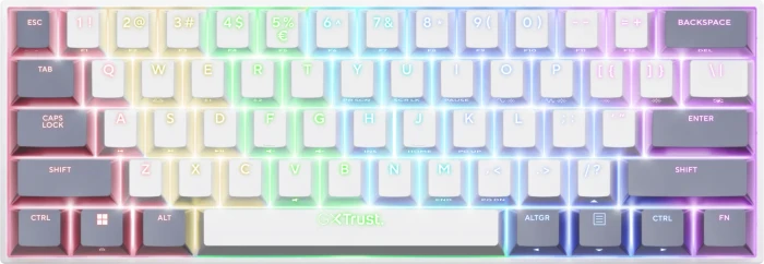 Trust GXT873 ACIRA 60% Mini Tri-mode Wireless Mechanical Gaming Keyboard - US