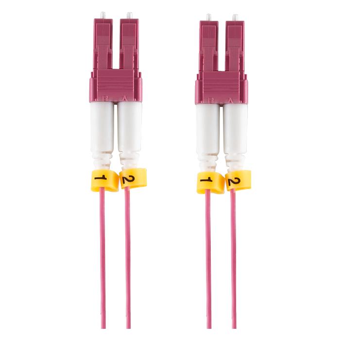 LogiLink Extra dünnes OM4 LWL Patchkabel LC-LC Duplex, 2,0 m (2 m) (FS4LC02)