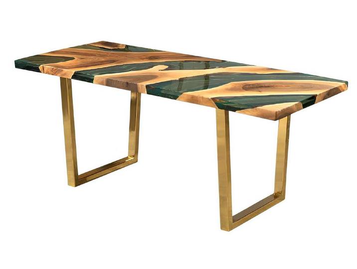 JVmoebel Esstisch Tisch Stil modern Farbe goldfarben neu praktisch rechteckig bequem, Made in Europa