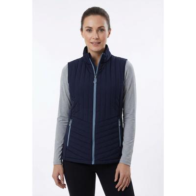 Funktionsweste KILLTEC "KOS 70 WMN VST", Damen, Gr. 42, blau (nachtblau), Obermaterial: 100% Polyester. Futter: 100% Polyester, Westen Funktionsweste, wasserabweisend, winddicht, mit Wassersäule 10000 mm, aus Polyester