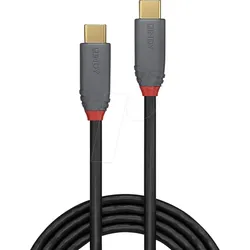 LINDY 36904 - USB 10Gbit/s Kabel, Anthra Line, C Stecker auf C Stecker, 3,0m