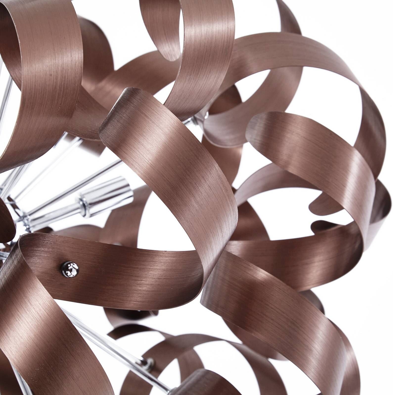 Hängelampe Kaelor Lucande, dimmbar, kupfer, für Wohn- / Esszimmer, Aluminium, Design, Pendelleuchte