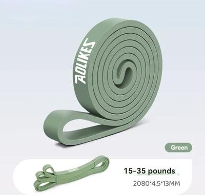 Uplifted Finds AOLIKES Pull Up Assist Resistance Bands For Home And Gym Workouts green