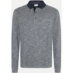 Pullover mit Polo-Kragen Grau XL