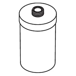 Hewi System 800 Behälter 800.06.E0295 für Seifenspender, felsgrau