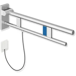 HEWI Stützklappgriff Duo Design A, Edelstahl, 750 mm