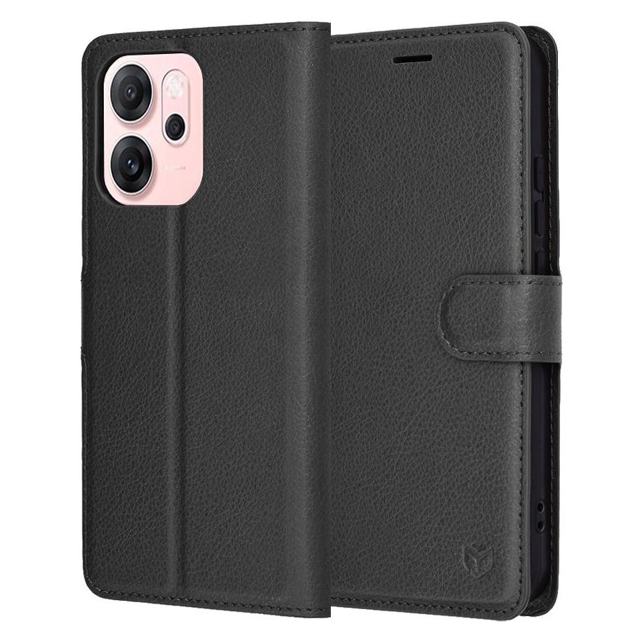 Techsuit - Leather Folio - Oppo Reno14 F - Black (Oppo Reno14 F) (61774746)