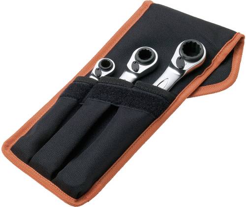 Bahco S4RM/3T Knarren-Ring-Maulschlüssel-Satz 3teilig Schlüsselweite (Metrisch) 8 - 19mm