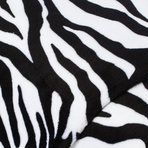 Wellness-Fleece "Zebra", schwarz/weiß