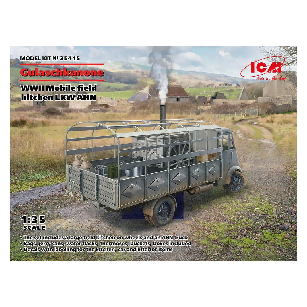 ICM AHN Gulaschkanone, WWII German mobile field kitchen (35415)