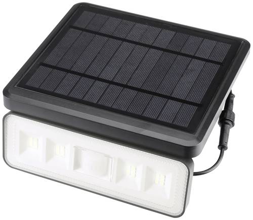 Sygonix SY-5972856 Solar-Wandstrahler mit Bewegungsmelder LED LED fest eingebaut 8W Schwarz