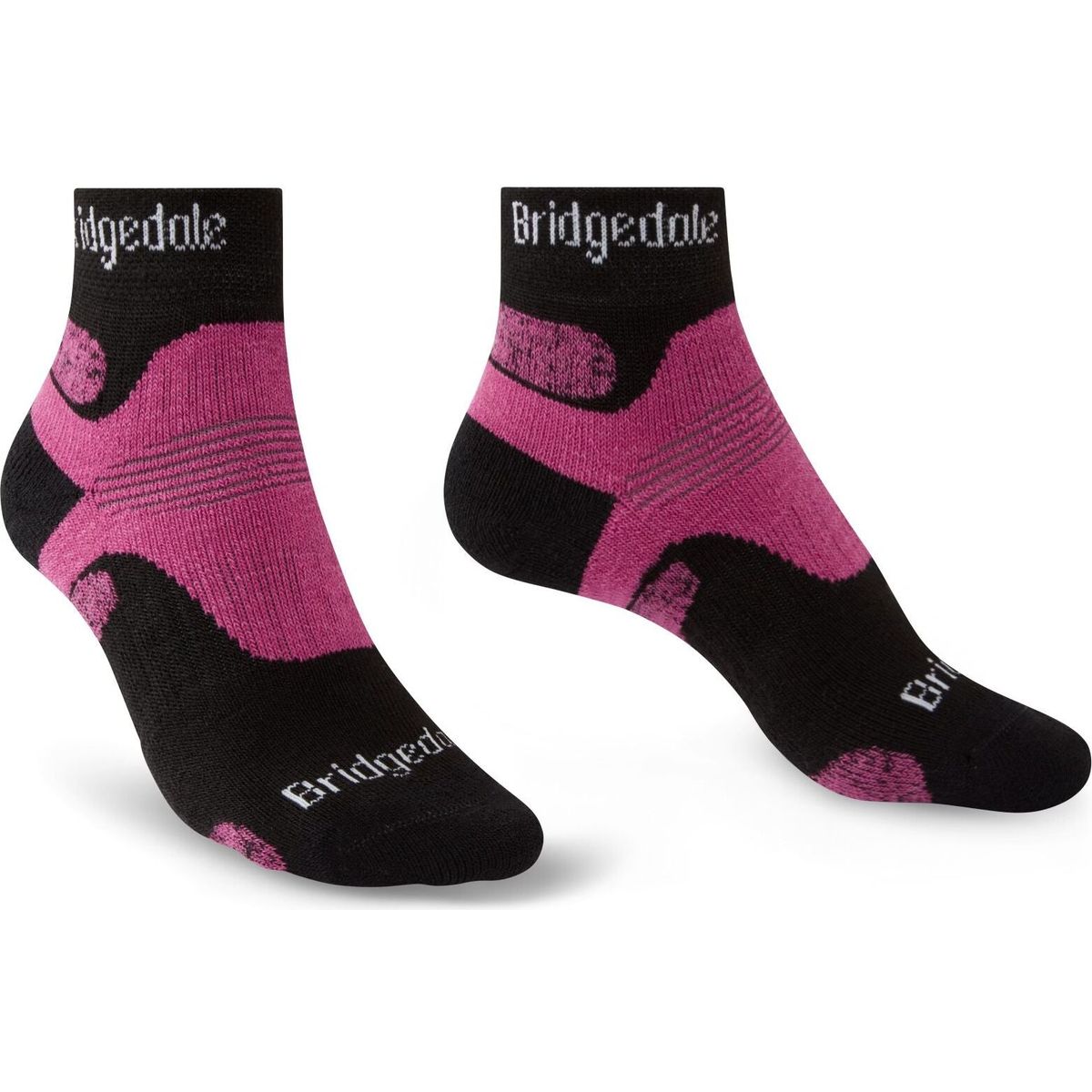 Bridgedale Hike Midweight Performance Ankle black/pink (317) S 710391-317-S