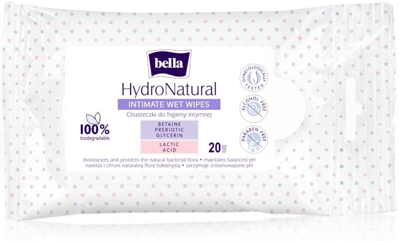 BELLA HydroNatural lingettes pour la toilette intime 20 pcs