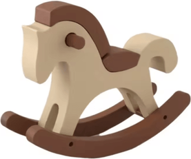 Uplift Curations Chinese Style 3D Printed Swinging Pony Ornament For Desktop And Home Decor large