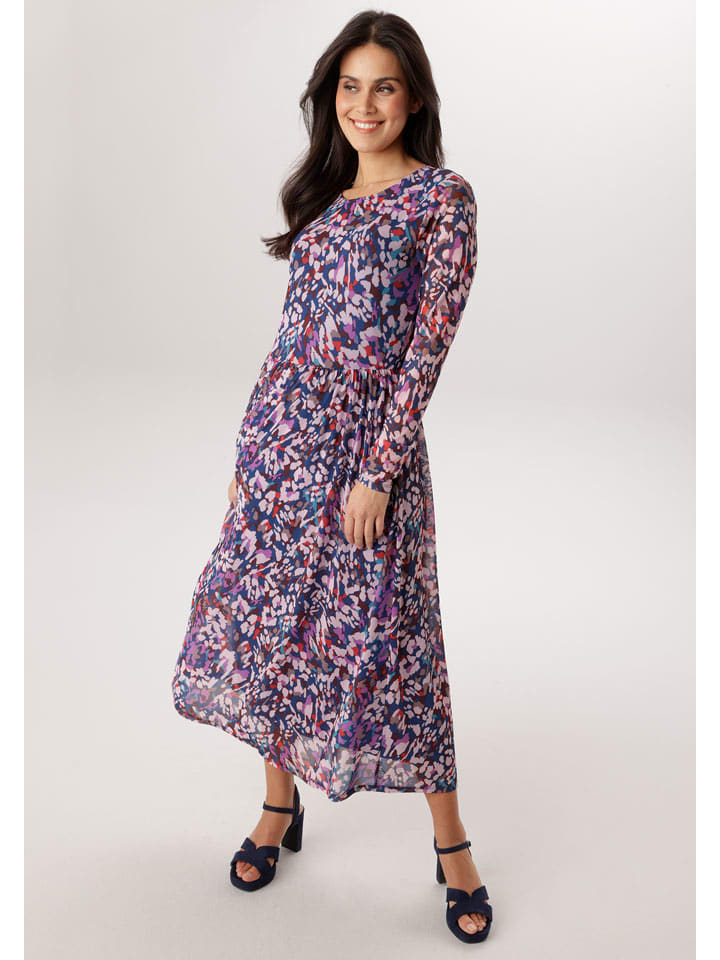 Aniston Kleid in Lila/ Dunkelblau - 42