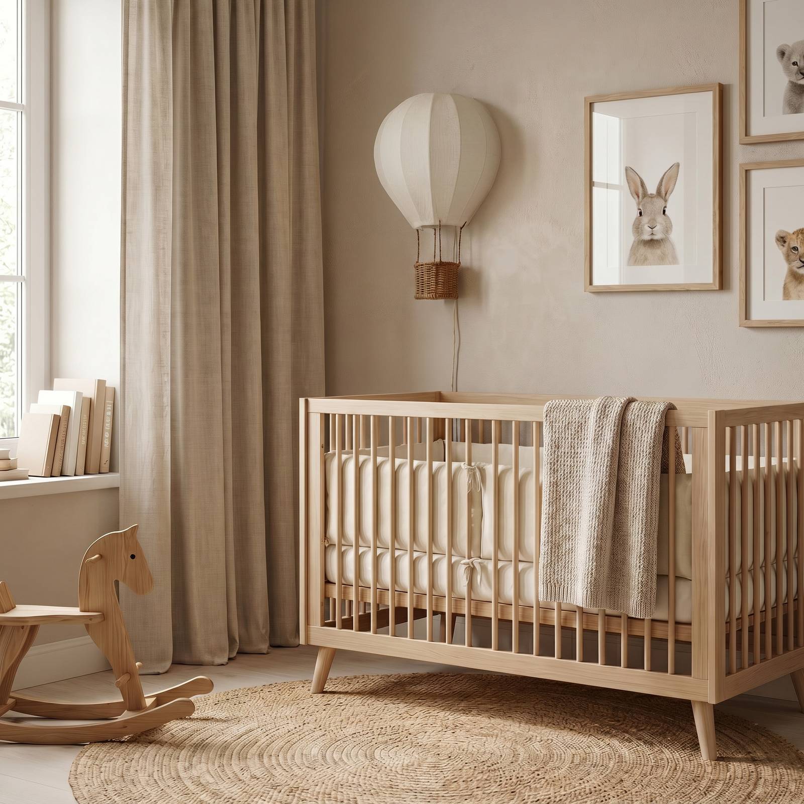 Wandlampe Aeris Lindby, creme / amber, für Kinderzimmer, Textil / Stoff / Seide, Wandleuchte, Wandlampe Innen